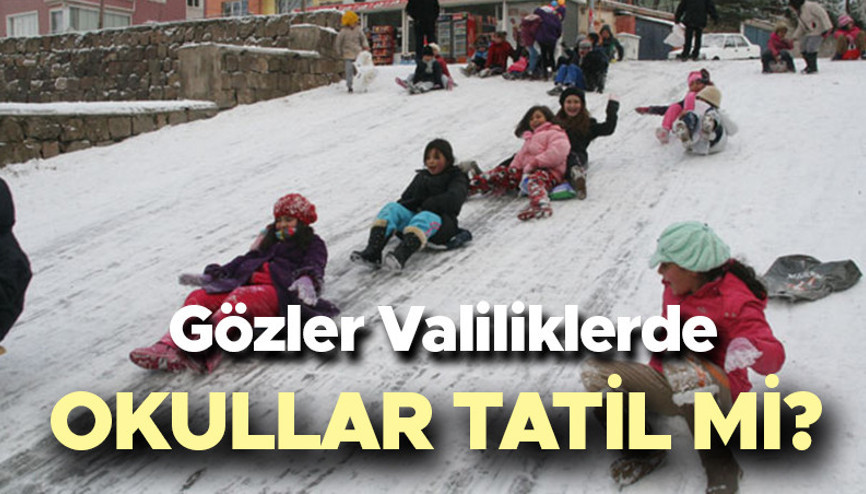 KAR TATİLİ: Yarın (14 Ocak) okullar tatil mi, okul var mı Hangi illerde okullar tatil Valilik kar tatili haberlerini duyurdu