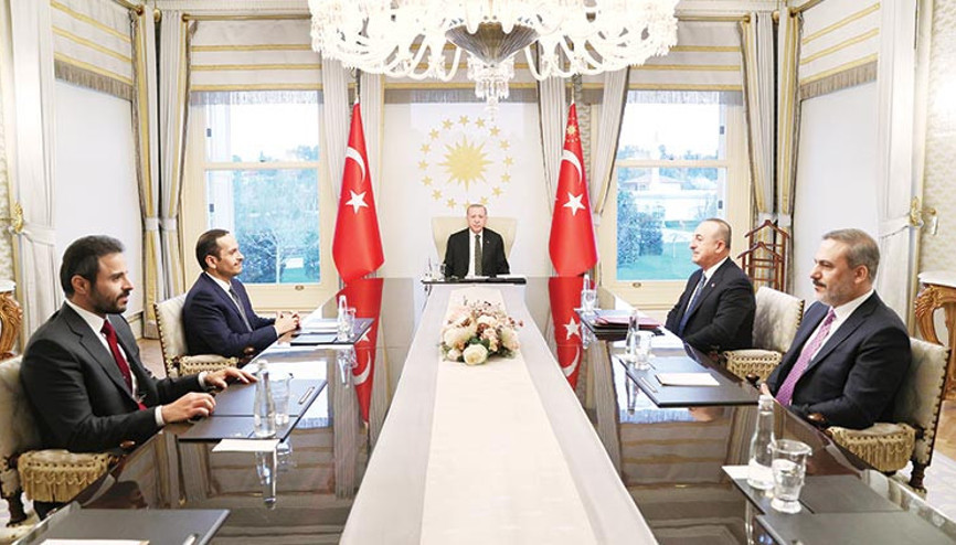 Cumhurbaşkanı Erdoğan, Al Sani’yi kabul etti