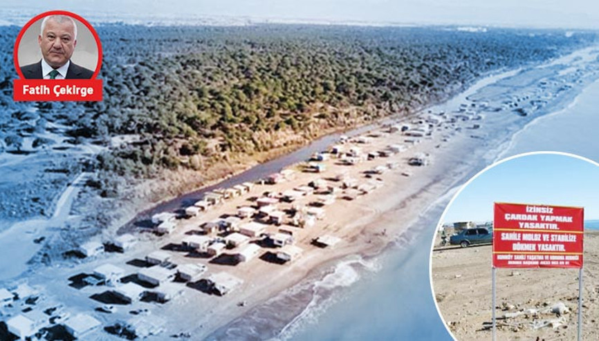Sahildeki o rezalet için bakanlıktan belediyeye... Yıkım talimatı