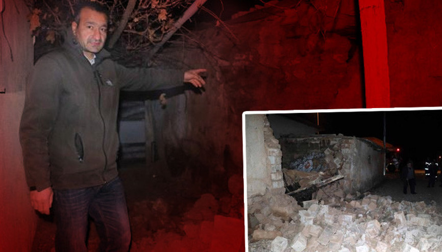 Kayseride korkutan 4.9 şiddetinde deprem Hasar gün ağarınca ortaya çıktı Kayseride korkutan 4.9 şiddetinde deprem Hasar gün ağarınca ortaya çıktı