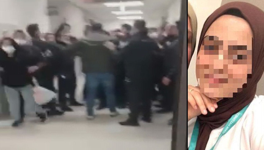Son dakika... İnfiale neden olmuştu Hamile hemşireye saldırı anlarının görüntüsü