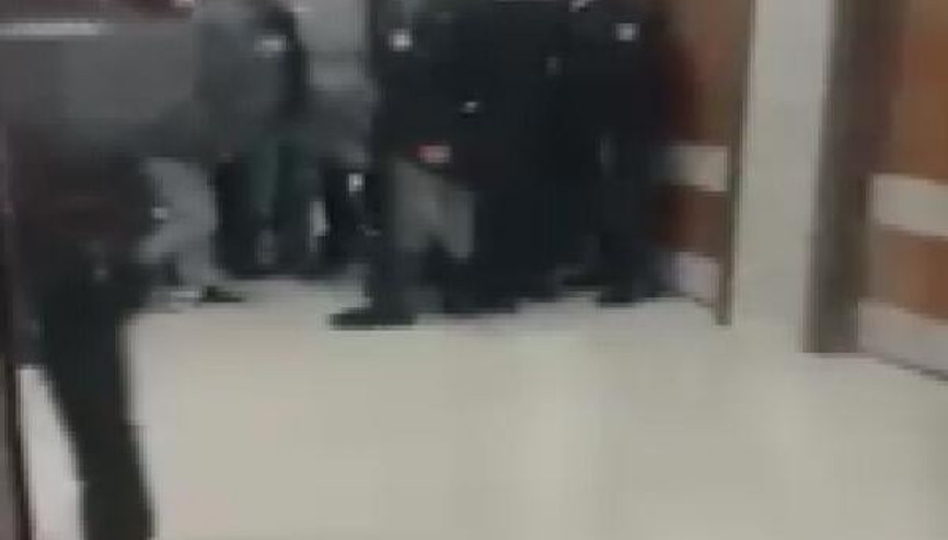 Hamile hemşireye saldırı anları