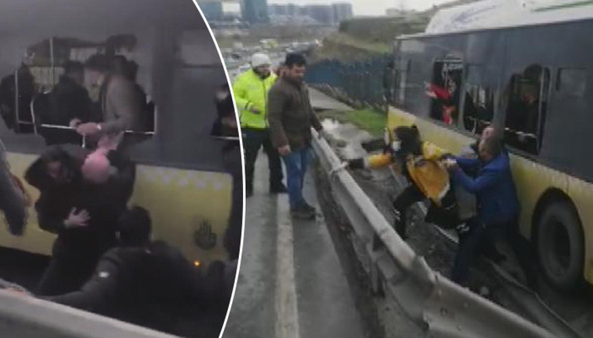 Son dakika... Sefaköyde İETT otobüsü kazası Yolcular camlar kırılarak çıkarıldı Son dakika... Sefaköyde İETT otobüsü kazası Yolcular camlar kırılarak çıkarıldı