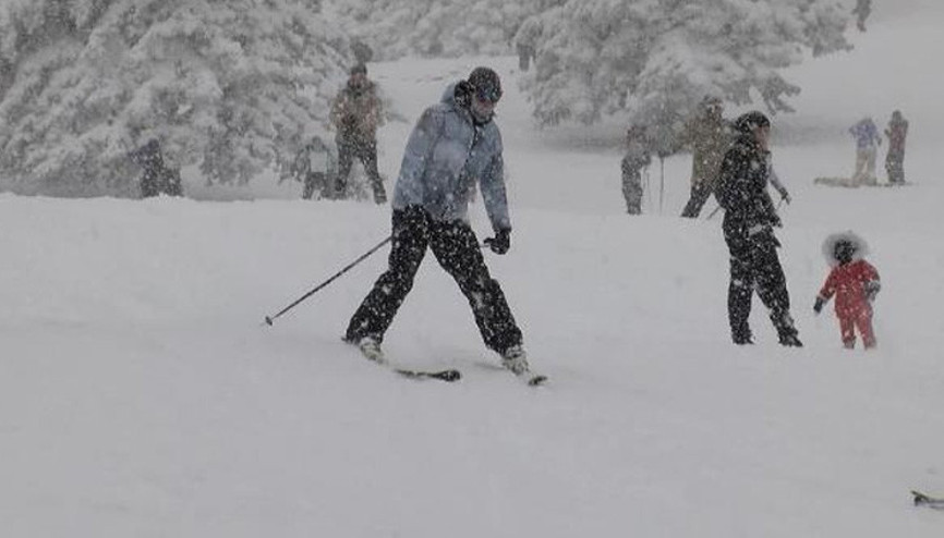 Sömestir tatilinde Uludağa akın ettiler