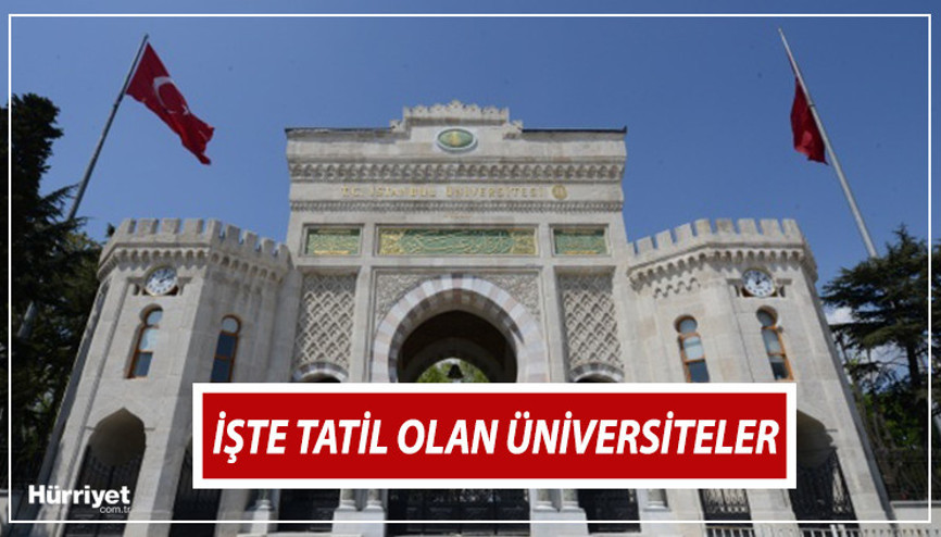 Üniversiteler tatil mi Üniversitelerde sınavlar iptal mi Kar tatili olan üniversiteler hakkında açıklama