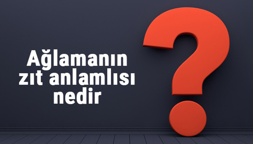 Ağlamanın zıt anlamlısı nedir Ağlamak kelimesi ve sözcüğünün zıt anlamlıları Ağlamanın zıt anlamlısı nedir Ağlamak kelimesi ve sözcüğünün zıt anlamlıları