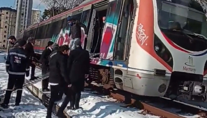 Suadiyede Marmaray treninde arıza