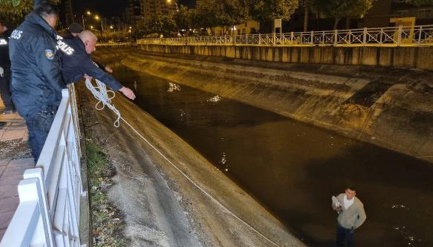 Bekçilerden kaçarak su kanalına girdi, intihar girişiminde bulundu