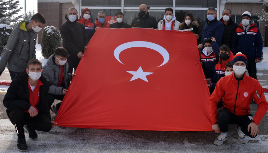 Uçan Türk Arda, Erzurum’dan Çin’e uğurlandı