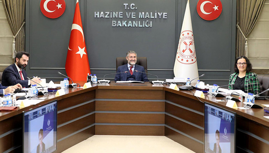 Bakan Nebati, Avrupa İmar ve Kalkınma Bankası Başkanı ile görüştü
