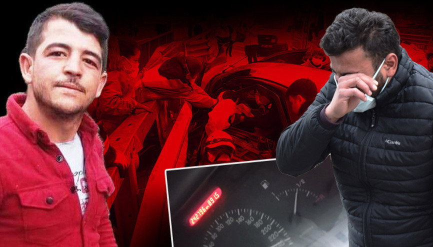 Feci kazadan 4 dakika önce video çekmişler Aracın hızı 240mış