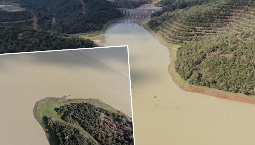 İstanbulda barajlarda son durum... Alibeyköy Barajında suyun rengi değişti İstanbulda barajlarda son durum... Alibeyköy Barajında suyun rengi değişti