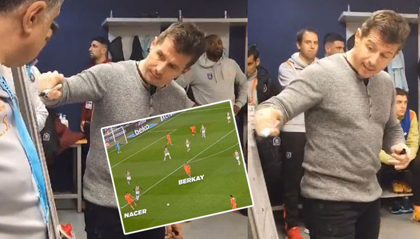 Başakşehirden sosyal medyaya damga vuran video Fenerbahçe maçında Emre Belözoğlunun çizdiği setle golü buldular...