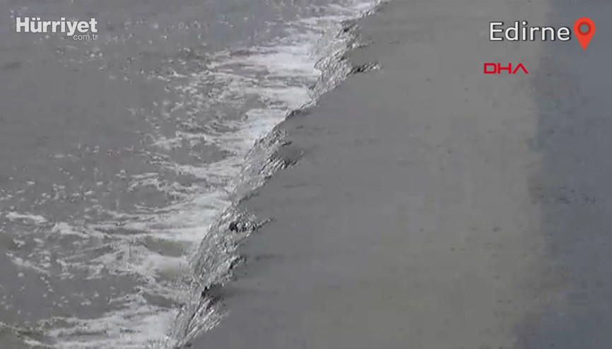Sarı alarm verilen Ergene Nehri, Uzunköprüde taştı