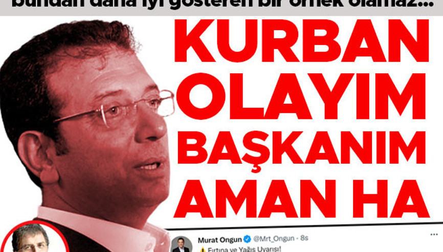 Kurban olayım başkanım, aman ha