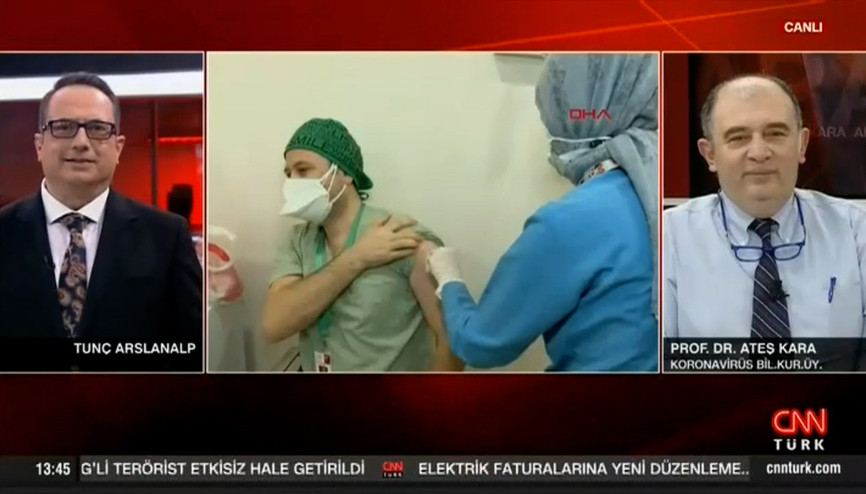 Prof. Dr. Ateş Kara’dan CNN TÜRK’te Turkovac açıklaması