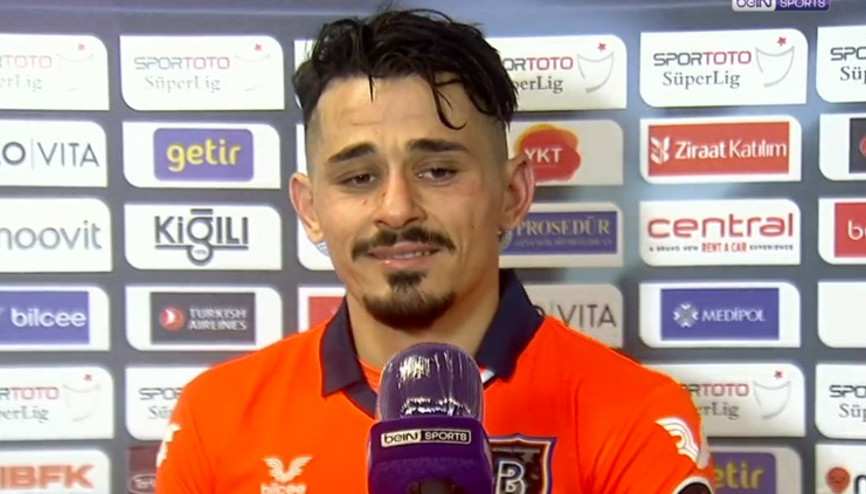 Başakşehirde Serdar Gürlerin duygusal anları Ahmet Çalık...