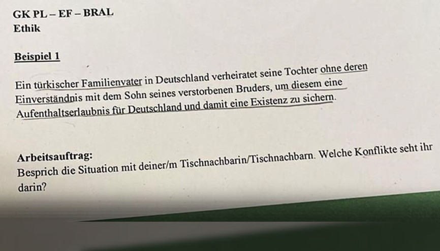 Ön yargılı ödeve tepki geldi