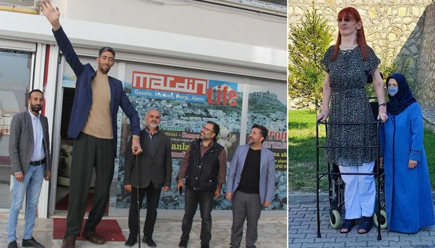 Dünyanın en uzun erkeği Sultan Kösenden dünyanın en uzun kadını Rumeysa Gelgi’ye çağrı
