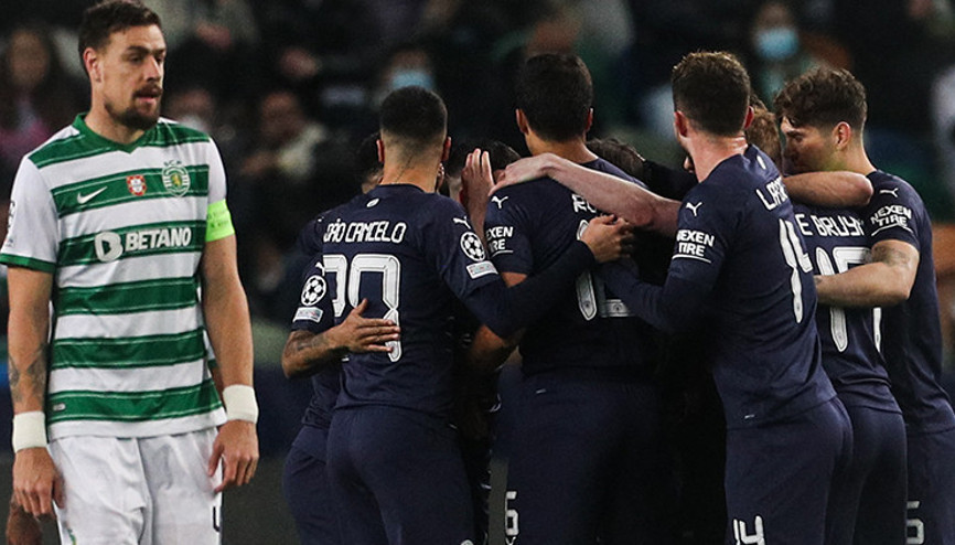 Sporting 0 - 5 Manchester City (Maç özeti ve goller)