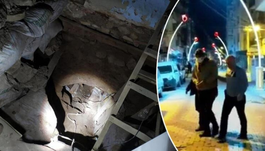 Tarihi caminin yanında ev tuttu, camiye doğru tünel kazdı