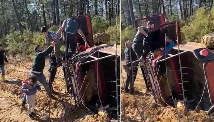 Pendik’te Off-Road aracı devrildi... Araç içindeki çocukların kurtarılma anı kamerada Pendik’te Off-Road aracı devrildi... Araç içindeki çocukların kurtarılma anı kamerada
