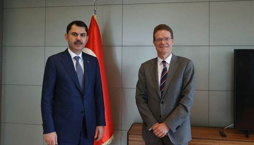 Bakan Kurum, AB Türkiye Delegasyonu Başkanı Meyer-Landrut’u kabul etti