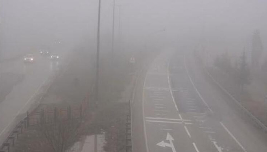 43 ilin geçiş güzergahı Kilit kavşakta yoğun sis