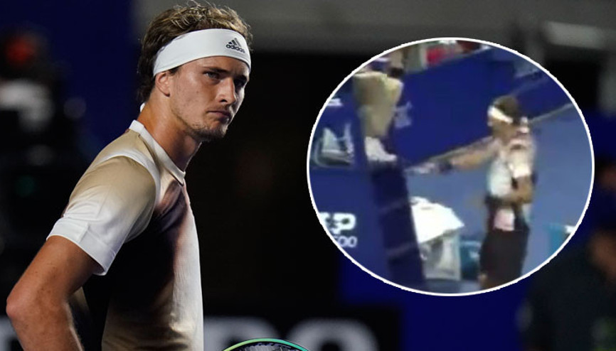 Zverev çılgına döndü Turnuvadan ihraç edildi