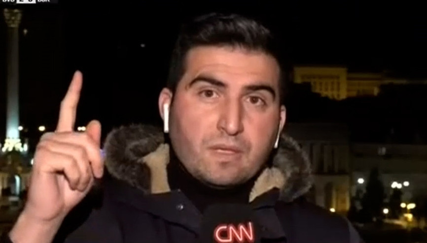 Kievde siren sesleri canlı yayına yansıdı