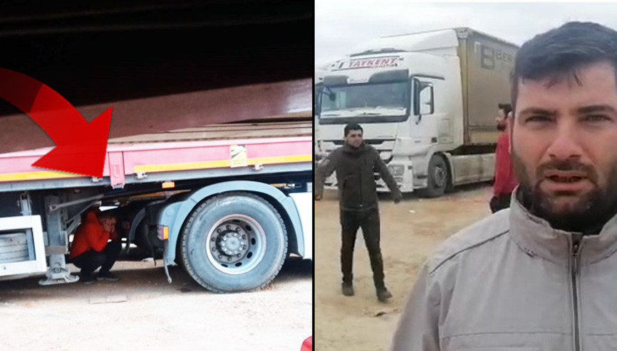 Ukraynada mahsur kalan TIR şoförleri yardım istiyor Bomba patladığında TIRın altına girmişler