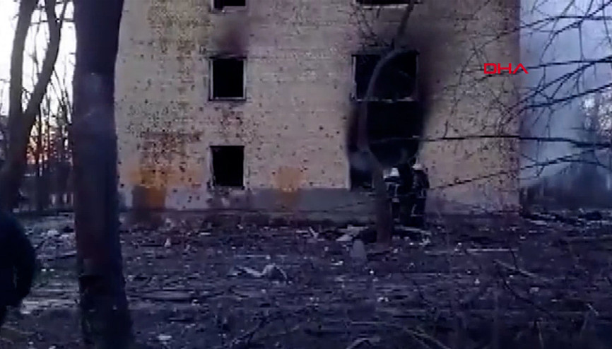 Ukraynada Rus bombardımanı yerleşim yerlerini vurdu