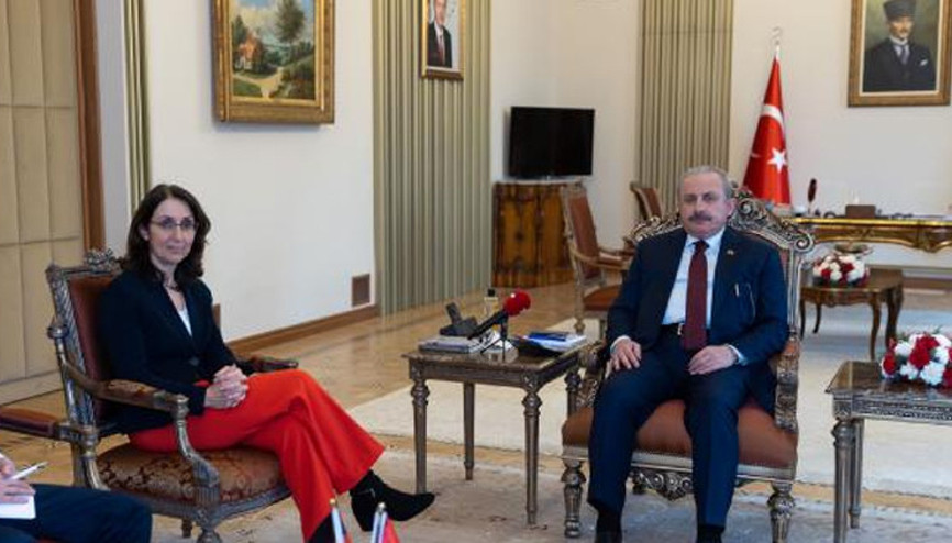 TBMM Başkanı Şentop, Almanya Federal Meclis Başkanvekili Özoğuzu kabul etti