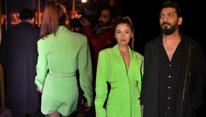 Çağrı Telkıvıran ve oyuncu Biran Damla Yılmaz’la el ele