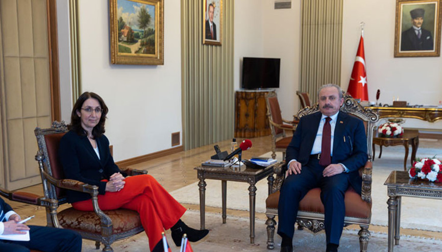 TBMM Başkanı Şentop, Aydan Özoğuz’la görüştü