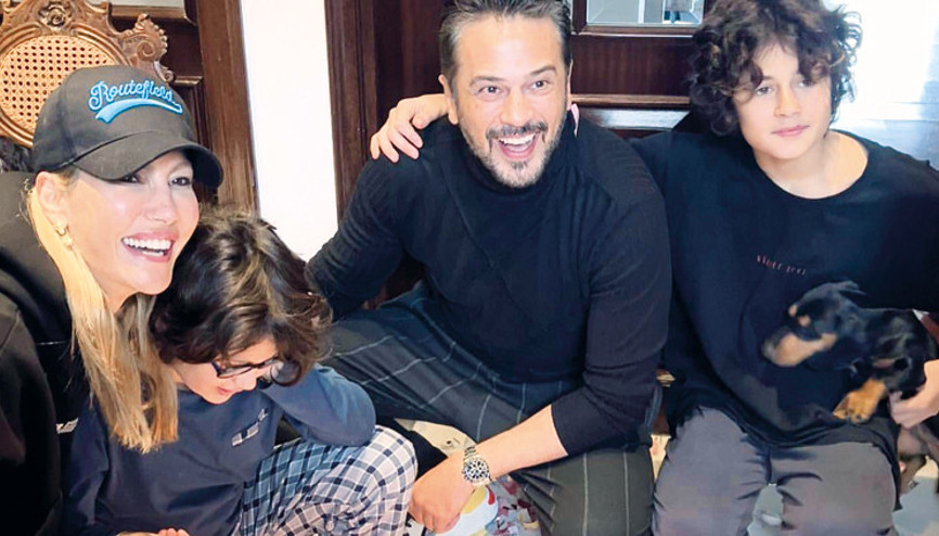 Çağla Şıkel ve Emre Altuğ Uzay’ın doğum gününü kutladı