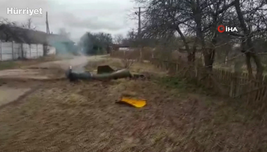 Ukraynanın Çernihiv kentine Ruslara ait roket düştü