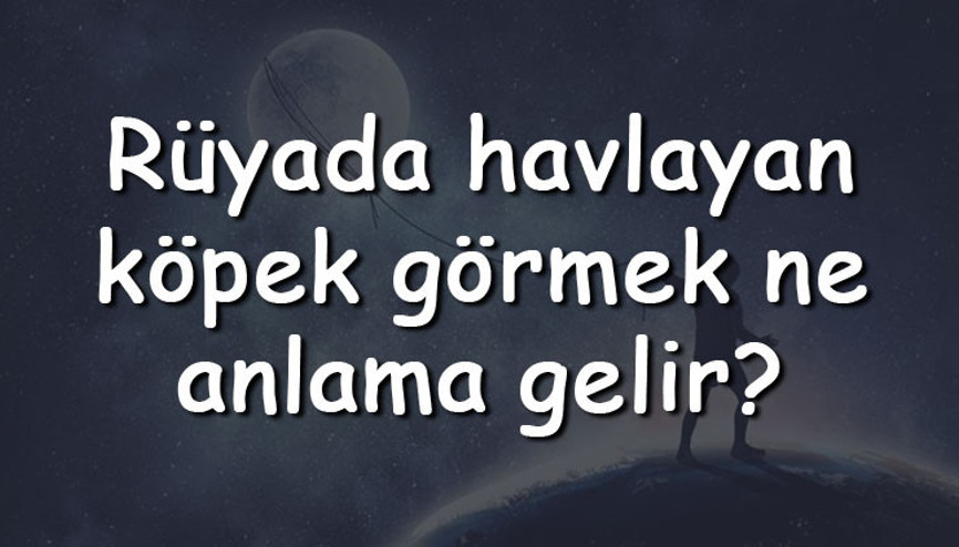 Rüyada havlayan köpek görmek ne anlama gelir Rüyada köpek havlaması sesi duymak