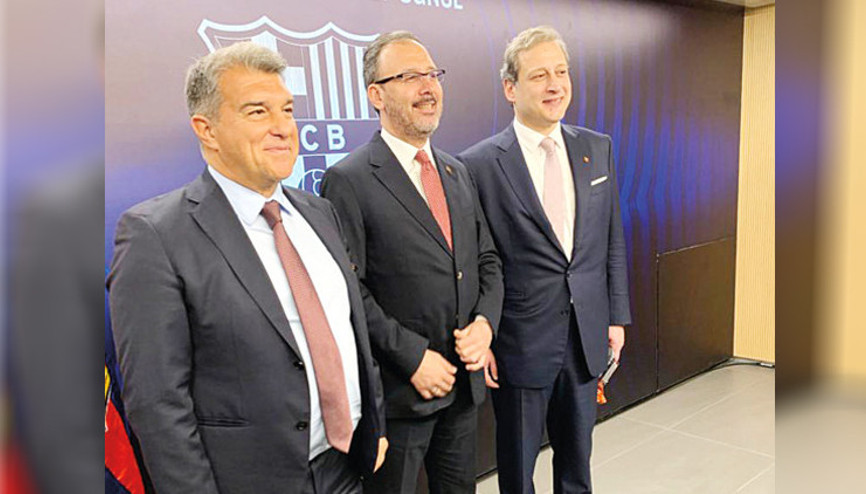 Laporta’dan Gençlik ve Spor Bakanı Kasapoğlu’na: Futbol dünyasında Türkiye denince, akla Galatasaray gelir