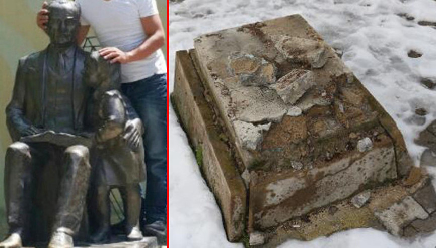 Ispartada 4 belediye personeli, Atatürk heykelini çalıp hurdacıya sattı
