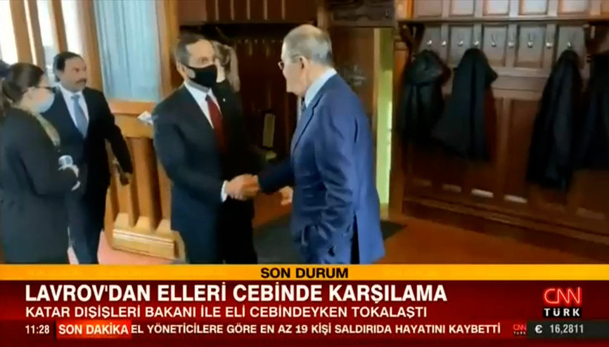 Lavrovdan elleri cebinde karşılama