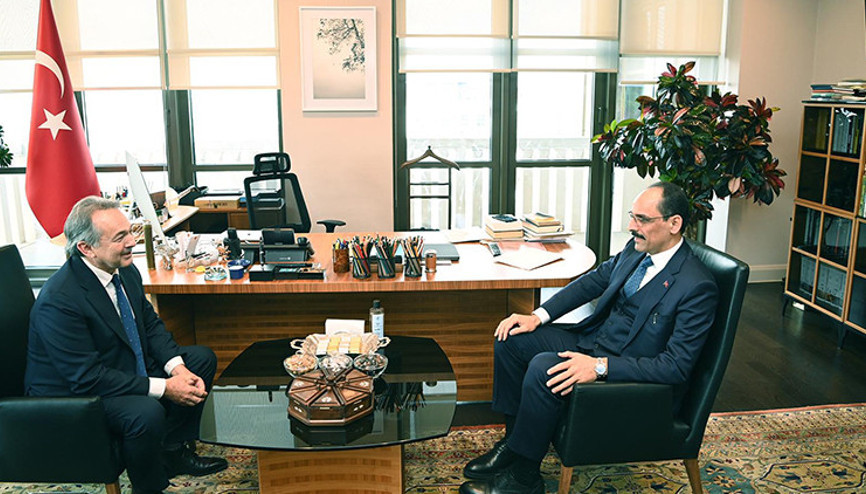 Cumhurbaşkanlığı Sözcüsü Kalın, Fransa Cumhurbaşkanı Özel Temsilcisi ile görüştü
