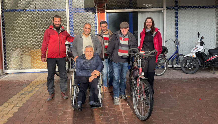 Bisikletle ülkeleri gezen çift Adıyaman’da