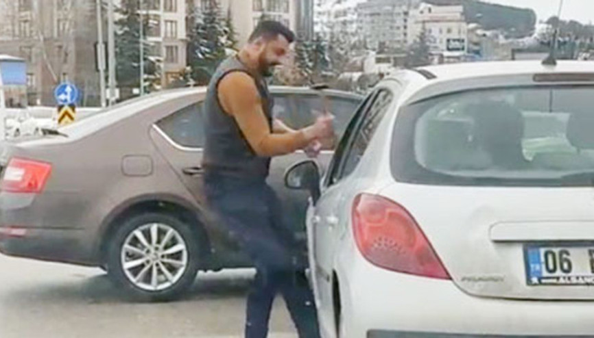Trafikte çekiçle dehşet saçmıştı 34 yıla kadar hapsi istendi