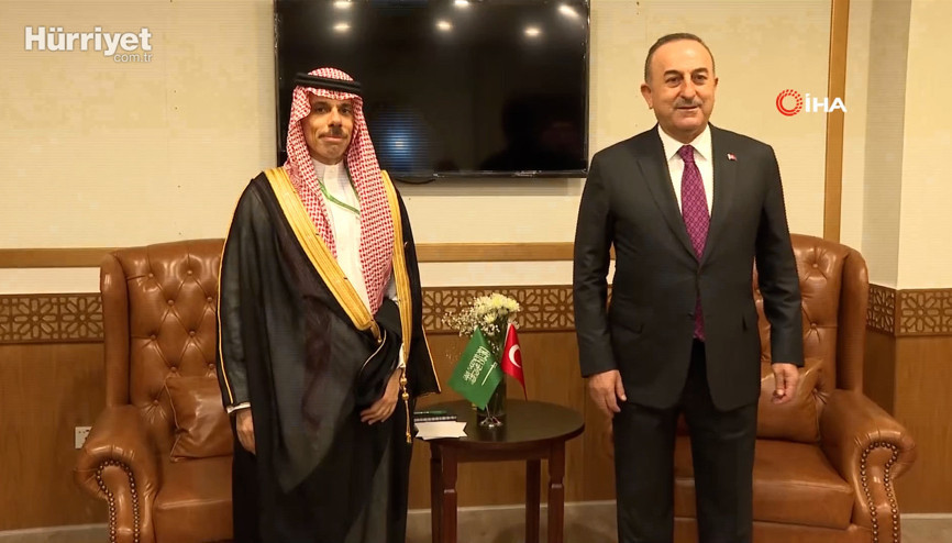 Dışişleri Bakanı Çavuşoğlu, Suudi Arabistan Dışişleri Bakanı Farhan ile görüştü