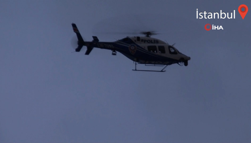İstanbulda helikopter destekli Yeditepe Huzur uygulaması