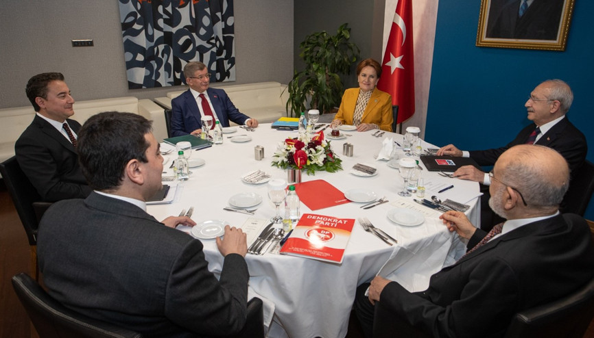 6 muhalefet partisi lideri bir araya geldi