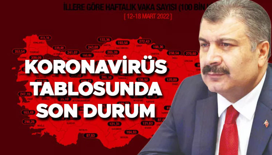 Koronavirüs tablosu son durum: İl il risk durumu açıklandı... İşte İstanbul, Ankara, İzmir ve tüm illerimizde vaka sayısı