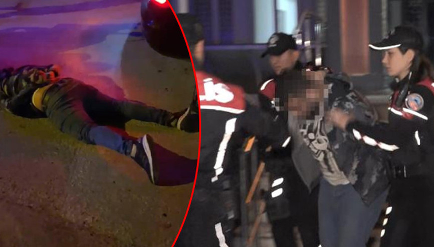 20 kilometrelik takiple yakalandı, araçtan uyuşturucu ve ruhsatsız silah çıktı