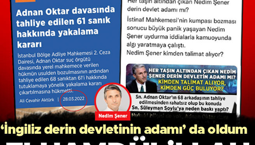 ‘İngiliz derin devletinin adamı’ da oldum Elhamdülillah